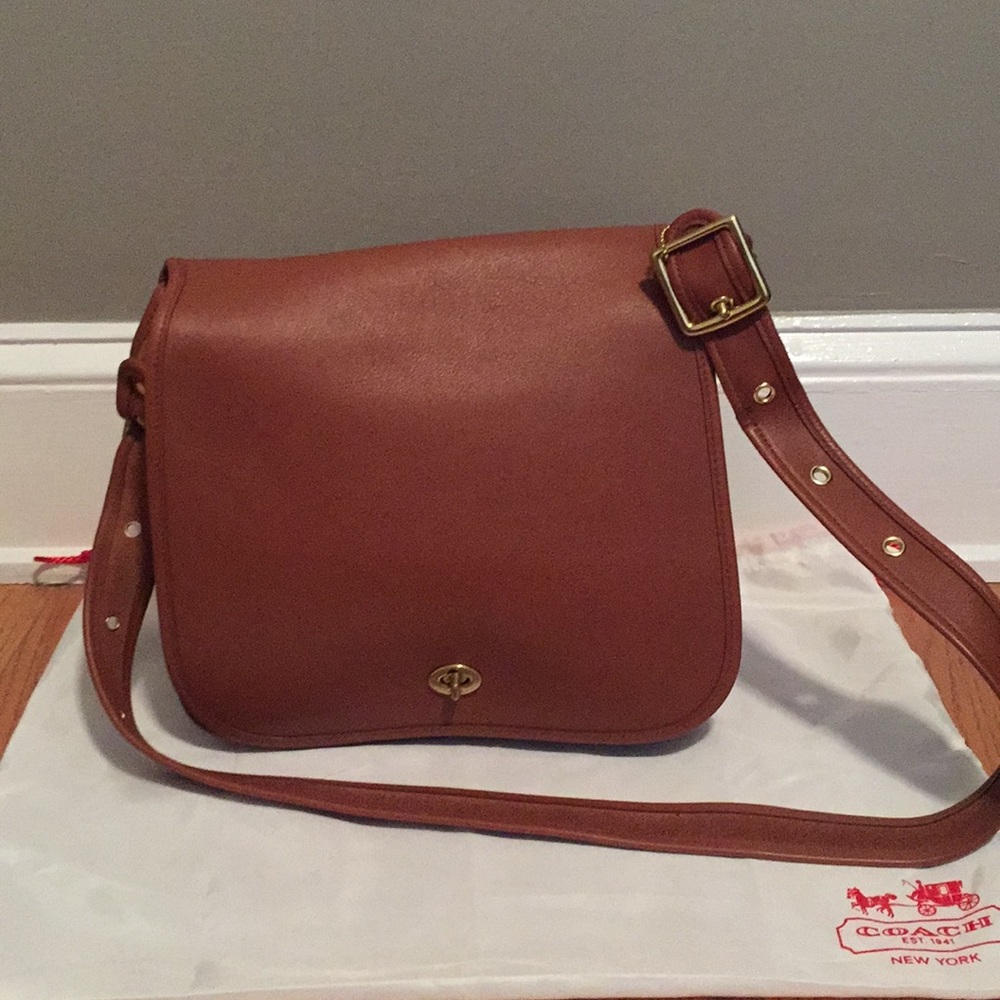 NWOT Coach Classic Stewardess Bag, British Tan
